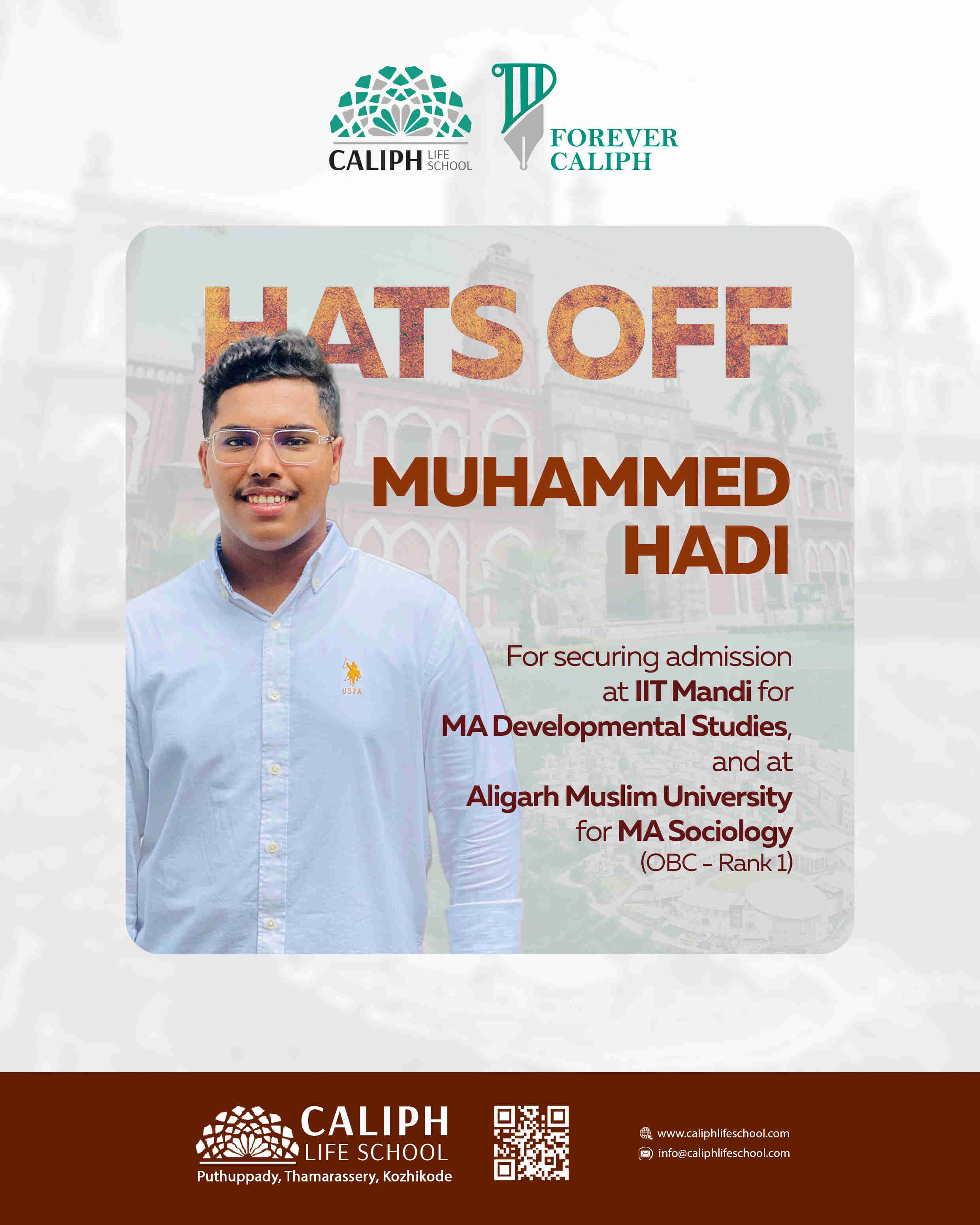 SECURED ADMISSION AT IID MANDI